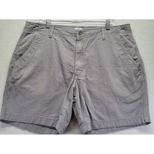 True‎ Craft Chino Shorts Men's Size 38 Gray Khaki  7" Inseam Gorpcore Casual